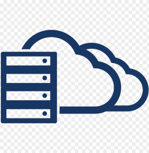 cloud server icon - cloud server icon transparent Isolated Design Element on PNG