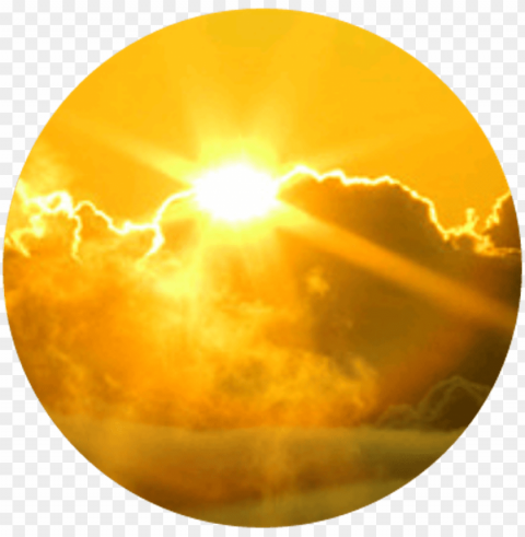 cloud shine beam sun sunrise yellow aesthetic circle - happy birthday cousin sunshine Transparent PNG images for digital art