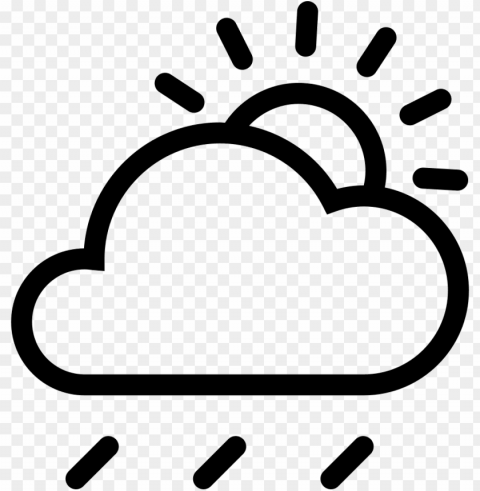 Cloud Sun Rain Comments - Cloud And Sun Icon Transparent PNG Graphics Complete Archive