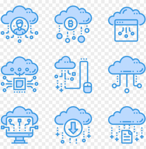 Cloud Technology ClearCut Background PNG Isolation