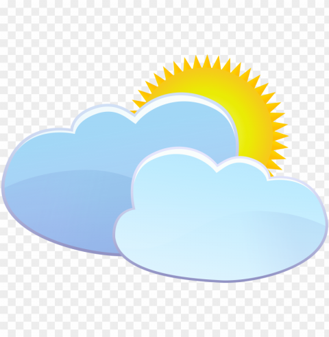 clouds and sun weather icon - sun weather icon PNG Image Isolated with Transparency