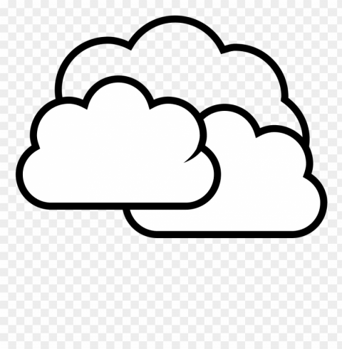 clouds drawing PNG with no background for free
