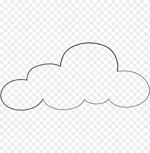 clouds drawing PNG with transparent background for free