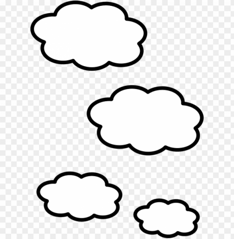 Clouds Drawing Transparent Background PNG Artworks