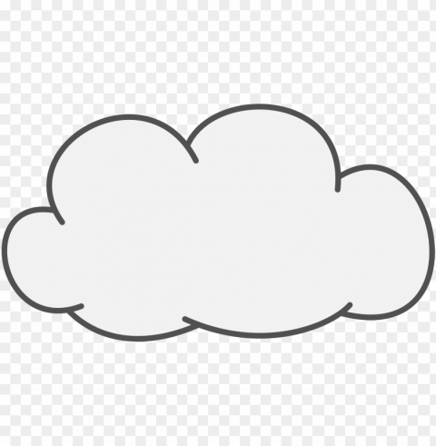 clouds drawing PNG for digital design