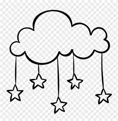 Clouds Drawing PNG For Educational Projects
