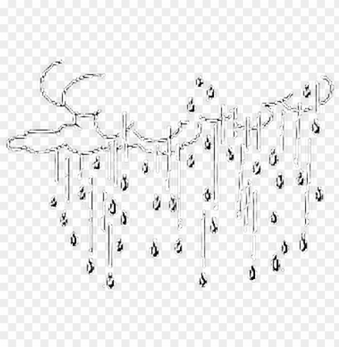 clouds rain filter aesthetic overlay cloud drawing - simple tumblr nature drawings Isolated Character in Transparent PNG Format