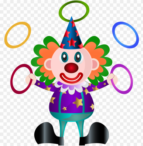 clown clipart transparent - clown Isolated PNG Object with Clear Background