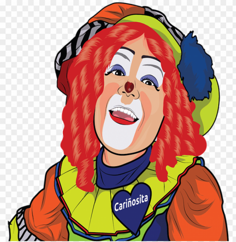clown kids circus costume fun smile makeup happy - clow PNG Graphic with Isolated Clarity