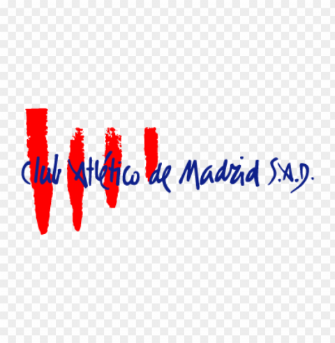 club atletico de madrid 2008 vector logo Isolated Icon in HighQuality Transparent PNG