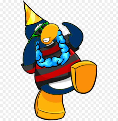 club penguin blue lei PNG images for printing