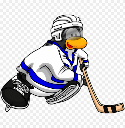 club penguin playing hockey PNG images with alpha channel selection PNG transparent with Clear Background ID 1ef512a5