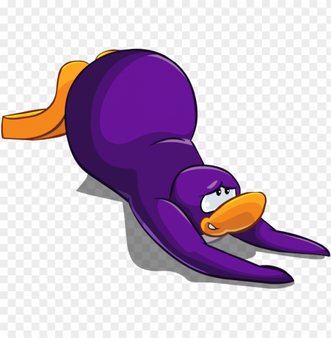 club penguin thoughts - club penguin transparent pengui Isolated PNG Object with Clear Background