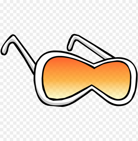 club penguin white diva glasses PNG images for banners