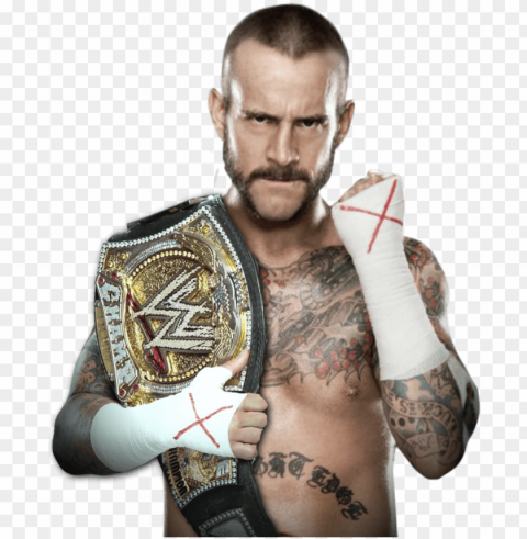 cm punk - wwe cm punk champio ClearCut Background Isolated PNG Graphic Element
