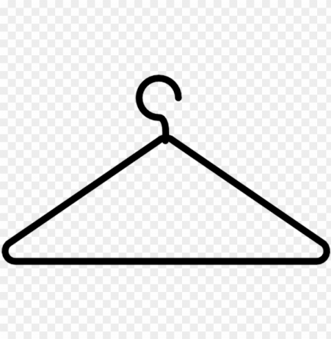 coat hanger thin outline free vector icons designed - hanger line icon Isolated Character on HighResolution PNG