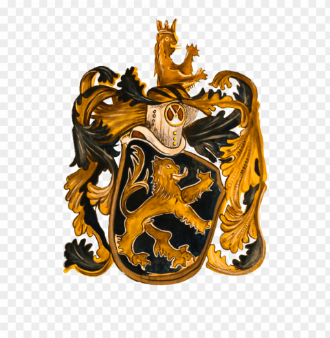 coat of arms zodiac sign leo HighResolution PNG Isolated Artwork