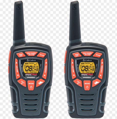 cobra acxt545 28-mile two way radiowalkie talkie PNG transparent designs for projects