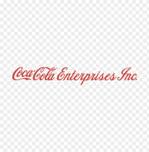 coca-cola enterprises logo vector PNG clear background
