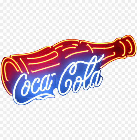 coca cola neon sign PNG images with alpha transparency selection