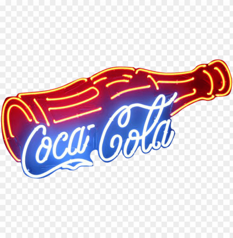 coca cola neon sign PNG images with alpha transparency selection PNG transparent with Clear Background ID bd1a23f6