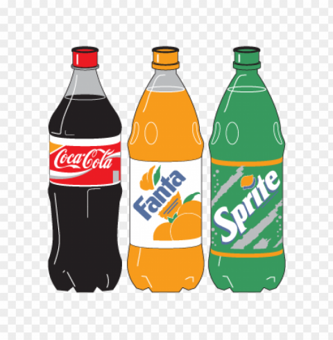 coca-cola three bottle logo vector PNG graphics with clear alpha channel collection