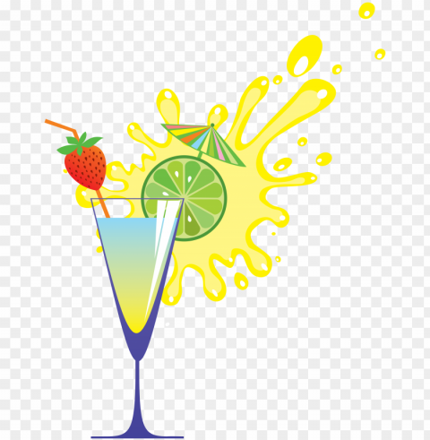 cocktail food no background Transparent PNG Isolated Illustration