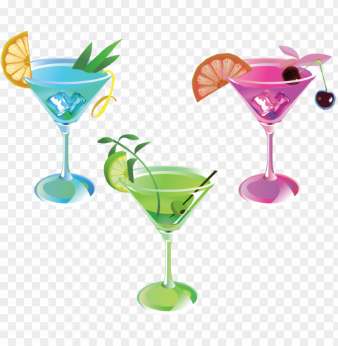 cocktail food design Transparent PNG Object with Isolation