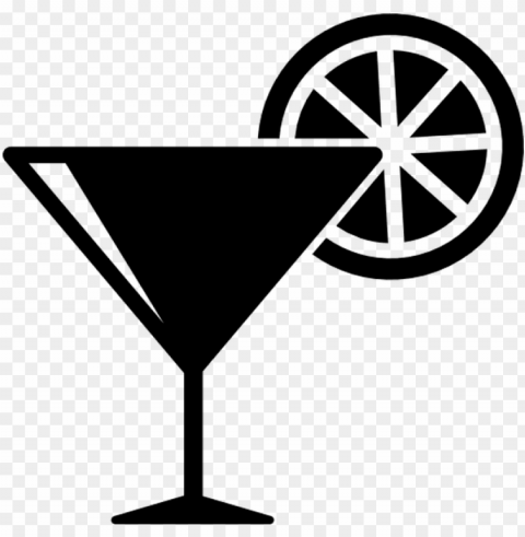 cocktail glass with lemon slice free food icons - drink icon Transparent PNG images with high resolution