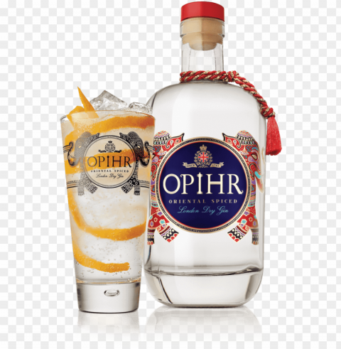 cocktails - opihr oriental spiced london dry gi Transparent Background Isolated PNG Icon