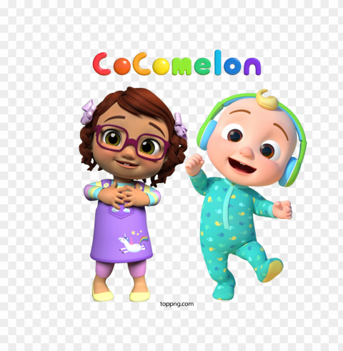 cocomelon Bella and jojo Transparent PNG graphics complete archive