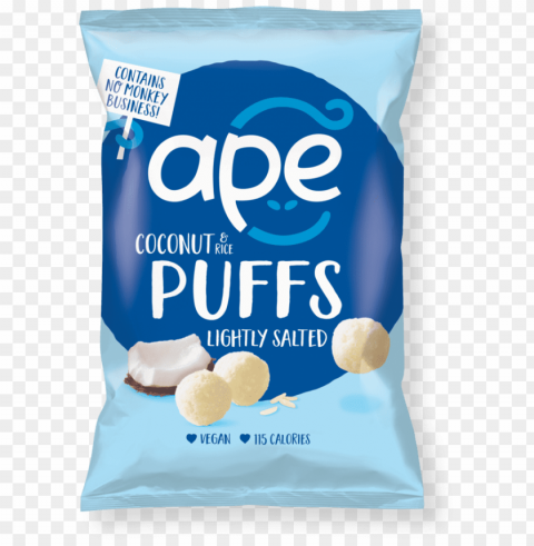 coconut puffs lightly salted - ape puffs HighQuality Transparent PNG Object Isolation