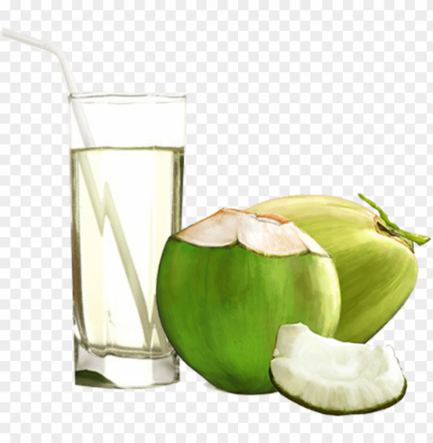 coconut water - coconut water juice glass Transparent PNG images complete package