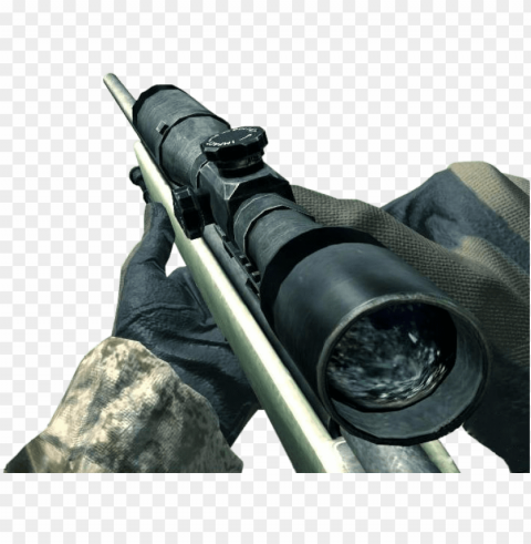 cod4 sniper clip art library - cod 4 sniper Transparent Background PNG Isolated Character
