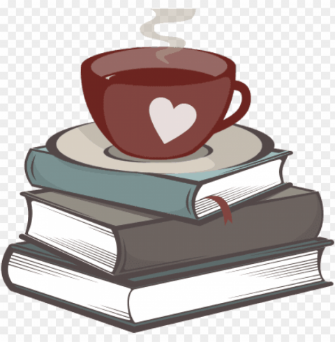 coffee and books - stack of books black PNG transparent design diverse assortment PNG transparent with Clear Background ID c7a5876b