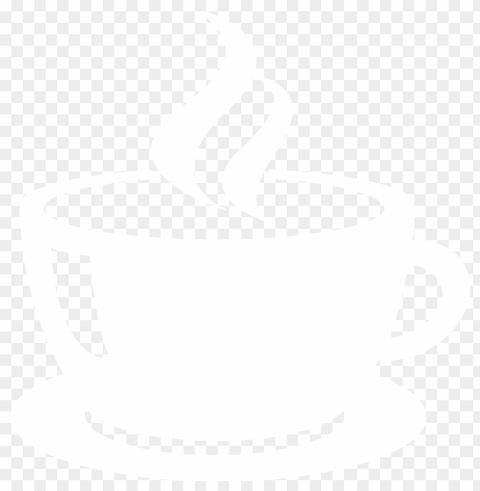 coffee cup tea white silhouette icon PNG design