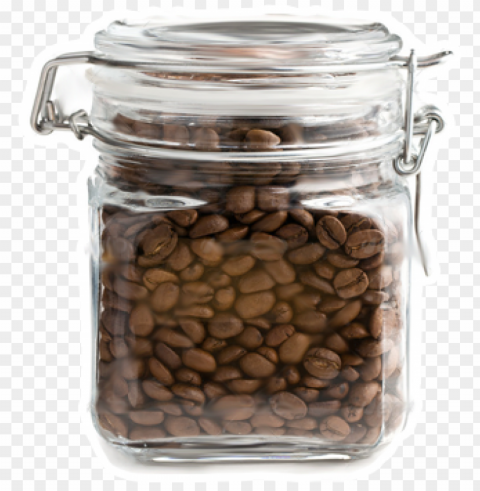 coffee jar food transparent Isolated Artwork on Clear Background PNG