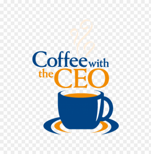 coffee with the ceo vector logo PNG for digital art