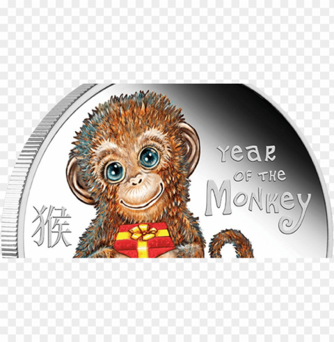 coin news 2016 tuvalu baby monkey proof silver 12oz - coi Isolated Subject in HighResolution PNG