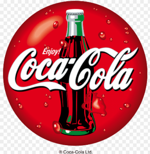 coke vector vintage bottle cap - logo for coca cola PNG for business use