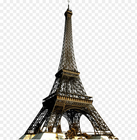 collage paris eiffel mauspad Clean Background Isolated PNG Character