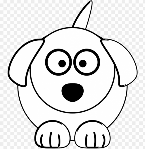 collection of dog head cliparts - easy how to draw cute animals PNG transparent artwork