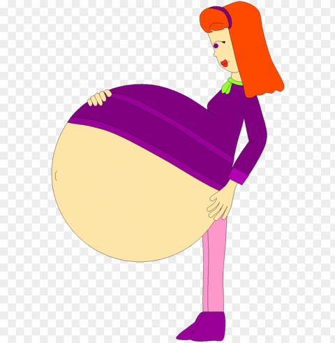 collection of free bellied clipart download on - pregnant daphne scooby doo Isolated Design Element on PNG