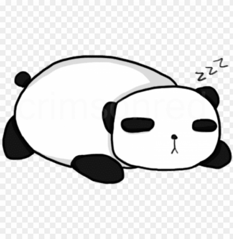 collection of free panda sleeping download - sleeping panda Transparent Background PNG Isolated Graphic