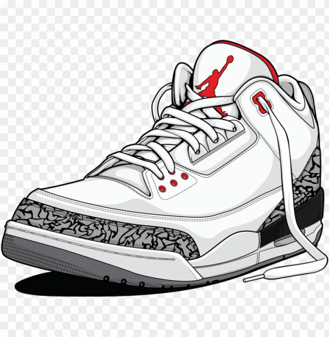 collection of free sneaker drawing cartoon on ubisafe - jordan shoes cartoo Isolated Character with Clear Background PNG