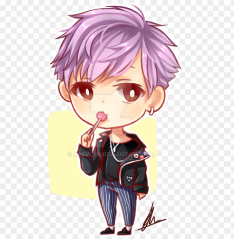 Collection Of Free Suga Artwork Download On - Bts Chibi War Of Hormone Transparent Background PNG Isolated Illustration