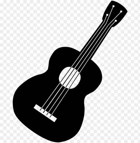 collection of guitar - guitarra blanco y negro PNG with Isolated Object and Transparency