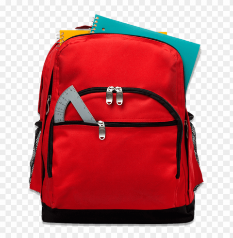 college bag PNG with transparent overlay