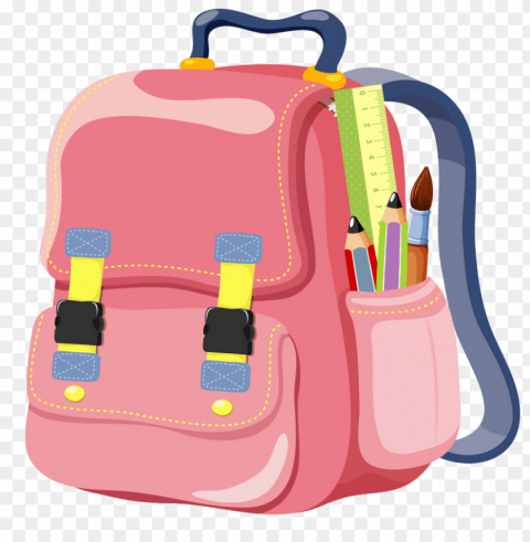 college bag Transparent Background Isolated PNG Character