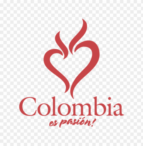 colombia es pasion logo vector free PNG graphics with clear alpha channel selection